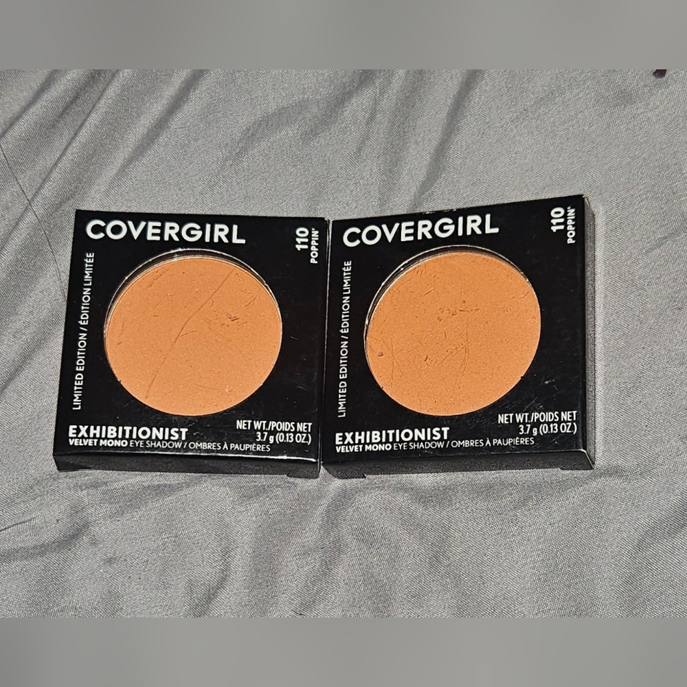2 x COVERGIRL Exhibitionist Velvet Mono Eyeshadow In 110 Poppin' BNIB